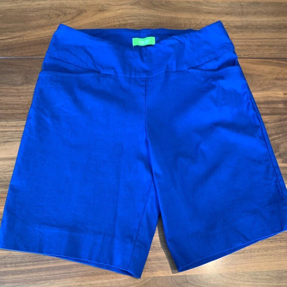 Swing Control golf shorts, women's sz 8, EUC, royal blue, pull on